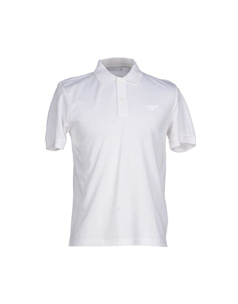 prada polo white|prada polo shirts for men.